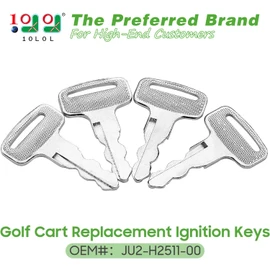 10L0L 10pcs Ignition Keys for Yamaha G14 G16 G19 G20 G21 G29 Drive Gas/Electric Golf Cart Replace OEM JU2-H2511-00/8000 Replacement Key (Pack of 10)