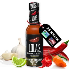 Lola’s Fine Hot Sauce - Family Reserve | 5 Fl Oz | Family Recipe | All-Natural, Gluten-Free, Keto| Created With Carolina Reaper and Habanero Peppers | Lola’s Hottest Batch Yet