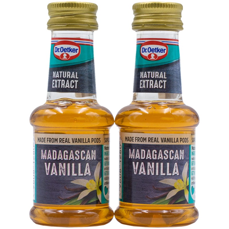 Dr Oetker Madagascan Vanilla Extract Baking 35ml (2-Pack) + UpLabel
