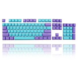Ussixchare Teclas retroiluminadas 60% para teclado GK61 RK61 Anne Pro, 104 PBT Juego de teclas de tamaño completo para Ducky One 2 Mini 60% de teclado mecánico para juegos Gateron Kailh MX interruptores (Shen2)