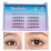Manga Lashes Natural False Eyelashes Wispy Individual, 3D-C-6~12mm Cluster Lashes
