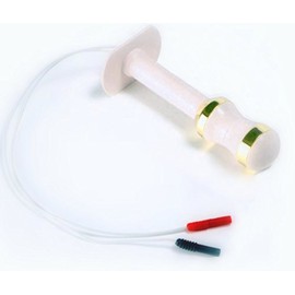 Electrode vaginal probe gold-plated for TENS/EMS estim and biofeedback devices for pelvic floor training and urinal incontinence treatment