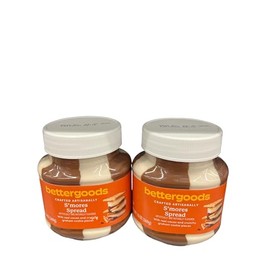Bettergoods S'mores Spread with Real Cocoa and Crunchy Graham Cookie Pieces, 2 Pack, 13 oz Each