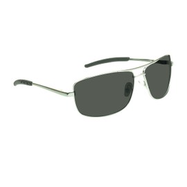 proSPORT Aviator Vintage Retro Polarized Sunglass Men Women Smoke Lens Silver Frame