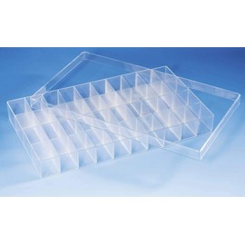 Universal assortment box / Sorting Box - 40 compartments - transparent