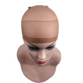 6 pieces Stocking Wig Caps, Nylon Breathable Wig Caps Premium Stretchy Wig Caps Soft Lightweight Wig Caps for Women (Light Brown)
