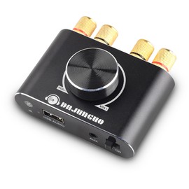 Mini BT 5.1 Power Amplifier, 20W + 20W 12V 2 Channel Amplifier Receiver, Stereo HiFi Digital Amp Support BT AUX USB Input