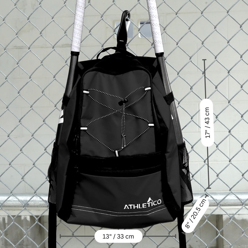 Athletico Youth Baseball Bag - Bat Backpack for Baseball, T-Ball