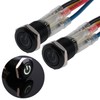 JIQI 2 x 12 mm Momentary Waterproof Pressure Switch 12