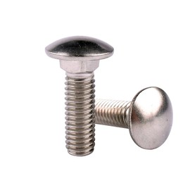 VAMUOEFL 1/4-20 x 1/2" Carriage Bolts Screws, 18-8 Stainless Steel 304, Round Head, Square Neck, UNC Fully Machine Coarse Threaded,20Pcs