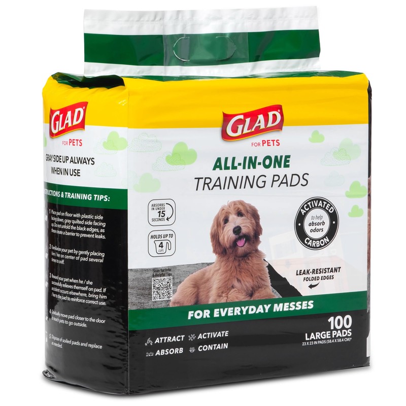Glad for Pets Black Charcoal Puppy Pads | Puppy Potty