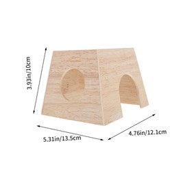 SUPVOX Chicken Wooden for Small Pets Cozy Hamster Hideout Design Lightweight and Portable for Indoor Use and Pet Entertainment