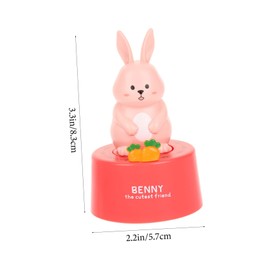 GRIRIW Rabbit Design Magnetic Countdown Timer Portable Study Timer for Cooking Home Baking and Activities Visual Reminder for Accurate Management