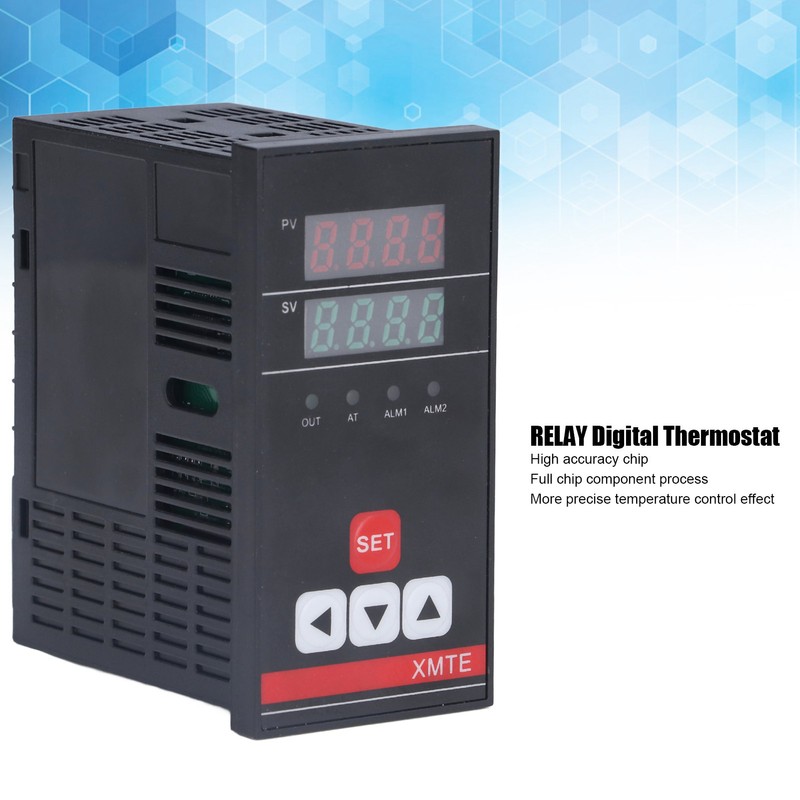 Adjustable Intelligent Temperature Controller SSR RELAY Digital Thermostat Buckle Fixing
