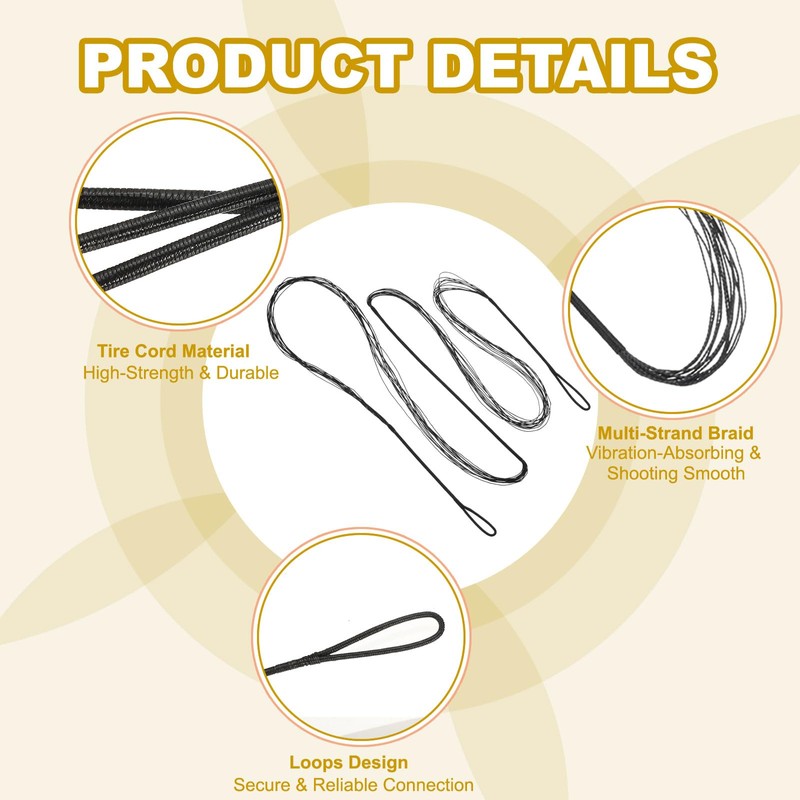 PATIKIL 58 Inch Bow String Replacement, Archery Bowstrings Accessories 12