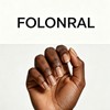 Ombre Press on Nails Medium Coffin Fake Nails with Stars
