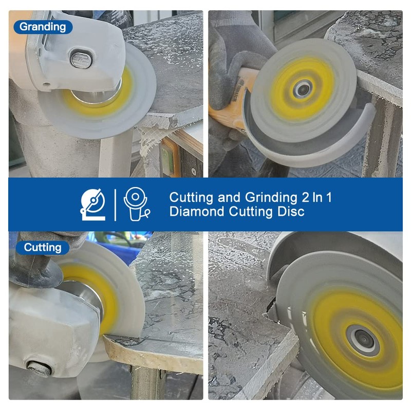 HIGHDRIL Diamond Cutting Grinding Disc 115 mm Galvanised Blade for