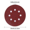 125mm Sanding Discs 8-Holes Aluminum Oxide Sandpaper for Woodworking with