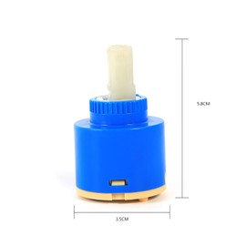 35/40mm Ceramic Cartridge,PP Plastic,Leakage Avoidance,Water Save,for Kitchen Bathroom Faucet (35mm)