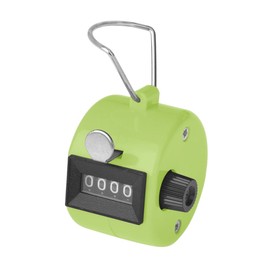 GOGO ABS Handheld Tally Counter, 4 Digit Display Clicker, for Sport Events Coach School - Green
