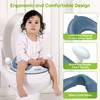ANGELBLISS Baby Potty Training Toilet Seat with Soft Cushion Handles,