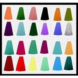 Estationeryhouse Cotton Indian Petticoat Underskirt for Sarees (Emerald Green)