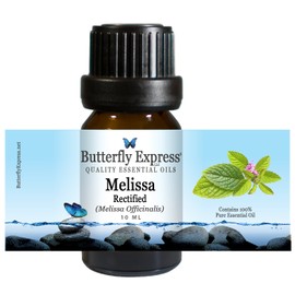 Melissa Rectified Essential Oil 10ml - 100% Pure - by Butterfly Express