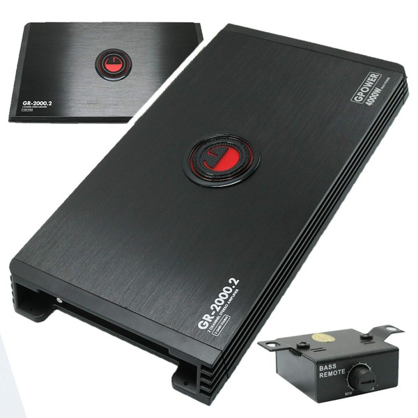 Gravity GR-2000.2 2 Channels 4000 Watts 2 Ohms Bridgeable Car