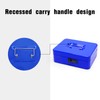 Secure Steel Cash Box with Combination Lock and Removable Tray