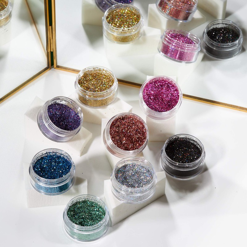 Moon Glitter Iridescent Piece Glitter – 100% Cosmetic Glitter for