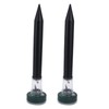 2PCS LED Mouse Expeller Ultrasonic Solar Snake Repeller Ground Insertion