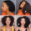 QiaQiaRing Afro Kinky Curly Clip in Human Hair for Black