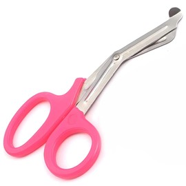 PARAMEDIC UTILITY PINK BANDAGE TRAUMA EMT EMS SHEARS SCISSORS 7.25 INCH STAINLESS STEEL by G.S ONLINE STORE