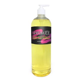 JYE Serum Facial de Acido Hialuronico, Vitamina E, Argn, Coco. Presentacin 1 Litro Hidratante, antiedad, orgnico pata todo tipo de piel, uso diario,  