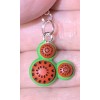 Mickey Mouse Watermelon Charm Zipper Pull & Keychain Add On