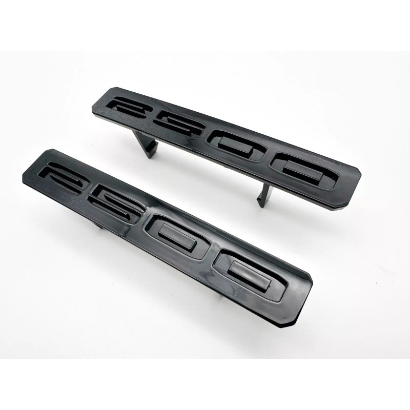 Auto Gloss Black Front Bumper Fascia Fender 2500 Emblems 2024+