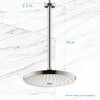 OFFO Shower Arm with Flange, 16 in Brushed Nickel Ceiling