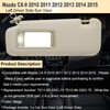 NHILES Left Driver Sun Visor Compatible with Mazda CX-9 2010-2015