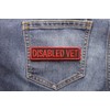 Disabled Vet Patch - 4x1 inch. Embroidered Iron on Patch