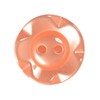 Fruit Gum Baby Buttons, 2 Hole Dished Polyester Buttons, Peach