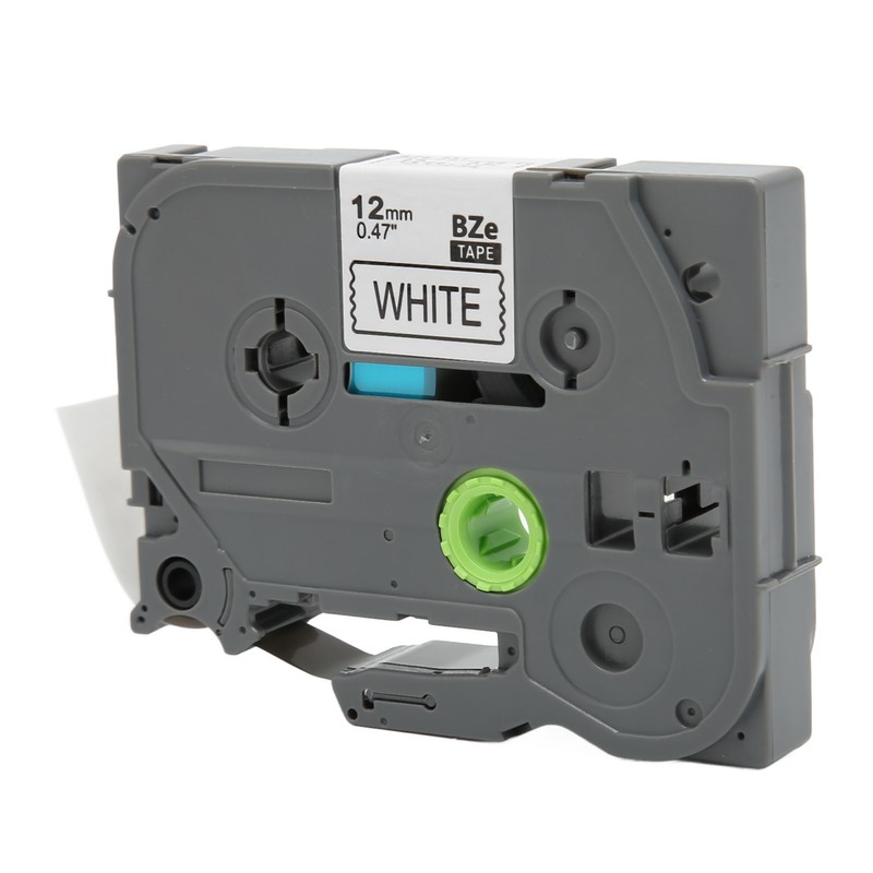 5 Pcs Label Maker Tape Black On White 12mm Width