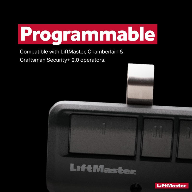 LiftMaster 893Max Security+ 2.0 3-Button Gate Operator Remote Control with