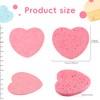 MMRH 50-Count Heart Shape Compressed Facial Sponges, 100% Natural Cosmetic