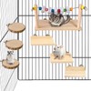 Chinchilla Wood Ledges Hamster Stand Platform Small Animal Climbing Toys