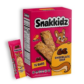 Snakkidz Organic Chewy Granola Bar, 15 Count (0.85oz Each), Nut and Allergen Free, Low Sugar, Made with Avocado Oil