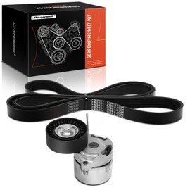 A-Premium Engine Serpentine Belt Drive Kit Compatible with Subaru Forester 2014-2018, Impreza 2015-2016, CrossTrek 2016-2017, XV Crosstrek 2015, WRX XV 2015-2016 - 2.0L 2.5L