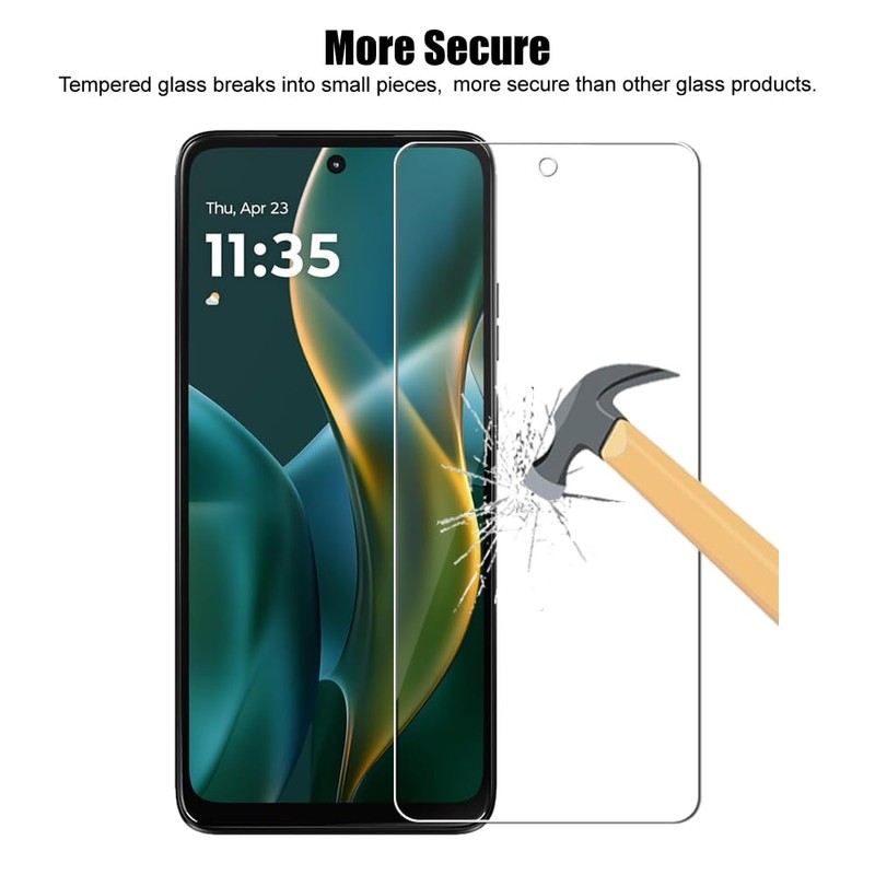 UZWZW 3 Pack Lens & Screen Protector for Motorola Moto