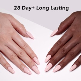 Firedeep 10ml Hema Free Gel Polish Morning Mist Pink Color Gel Nail Polish Soak Off Manicure Gift for Women for Art DIY and Salon