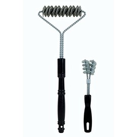 Brushtech BBQ Brush & Porcelain BBQ Rack Cleaner, 16-inch