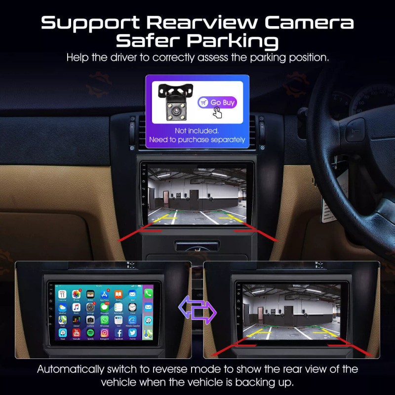 GEARZAAR 9" Android 13 Apple Carplay Car Radio Nav GPS